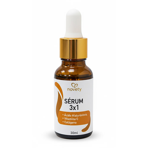 SERUM 3x1 -  VITAMINA C E ACIDO HIALONICO, 30 ML