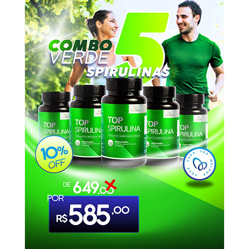 5 SPIRULINAS / COMBO VERDE